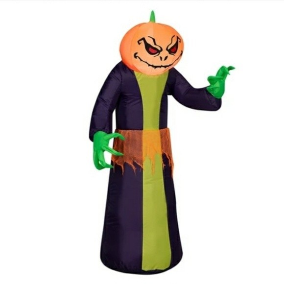Airblown Inflatables 3.5FT Tall Halloween Inflatable Pumpkin Reaper - Picture 3 of 7